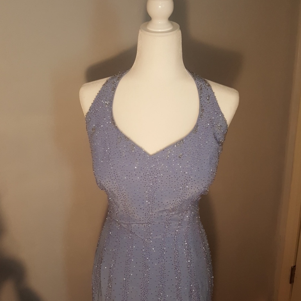Periwinkle Halter Dress